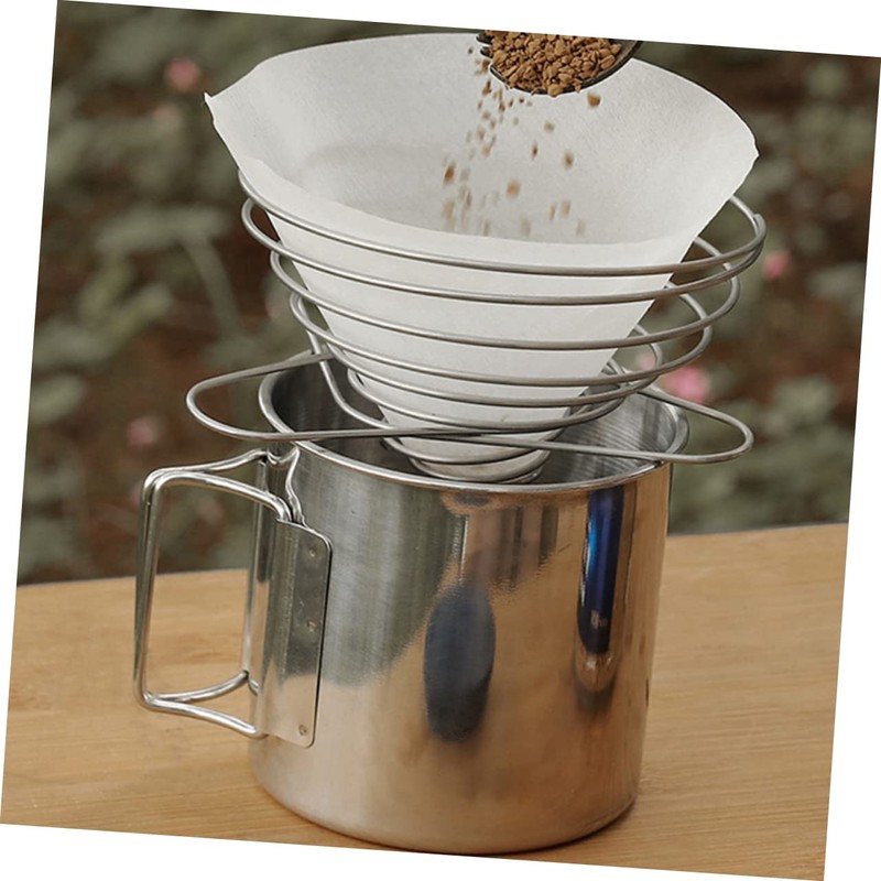 LALAFINA 1set Coffee Funnel Dripper Durable Filter Holder for Manual