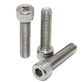M5 x 30 mm (Pack of 50) Cylindrical Hex Socket Screws ISO 4762 - DIN 912 - Threaded Screws - Stainless Steel A2 V2A