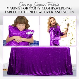 Sensory Sequin, Reversible Sequins Wall Fabric 0.2” Large Sequins Glitter Fabric for Family, Toddler, Classroom Happy Corner, Ideal for Kids with Autism or ADHD to Help Them Calm Down(As Pager)