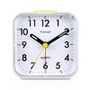 Tinload Small Battery Operated Analog Travel Alarm Clock Silent Non