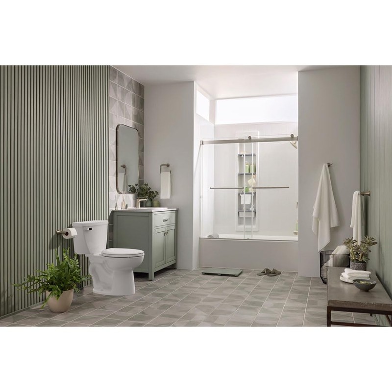 American Standard 5257A65MT.020 Cardiff Slow-Close Elongated Front Toilet Seat, White