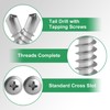Self Tapping Screw, 410 Stainless Steel Drilling Screw M4.2 *