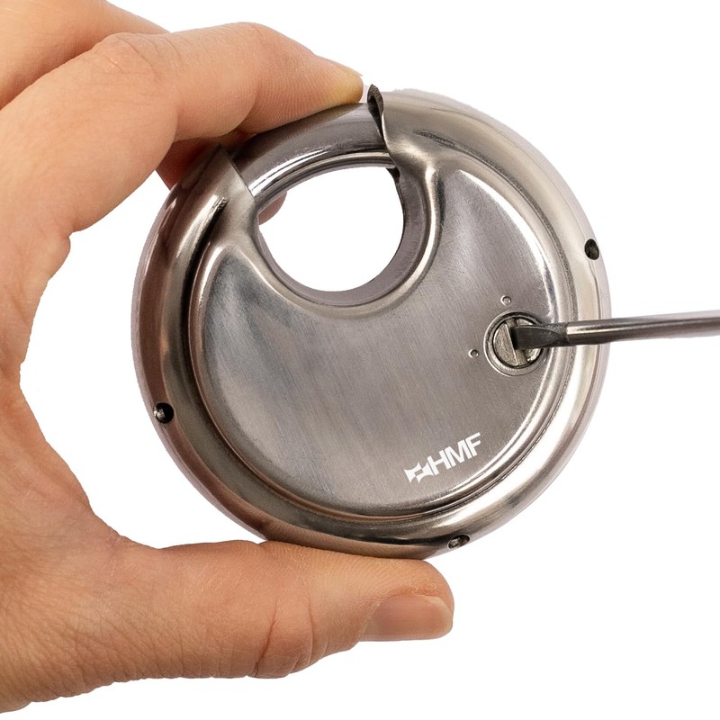 HMF 3502-09 - 5 x Discus Padlock, 4 Digits Combination