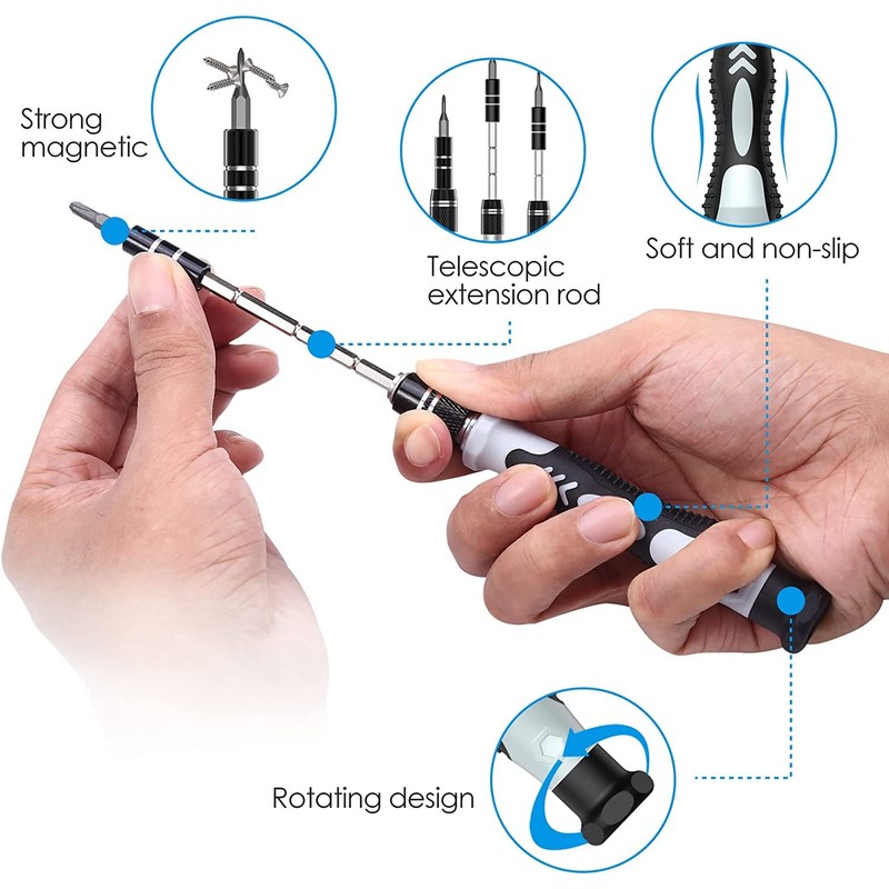 AMIR Precision Screwdriver Set, 132 in 1 Magnetic Screwdriver Set