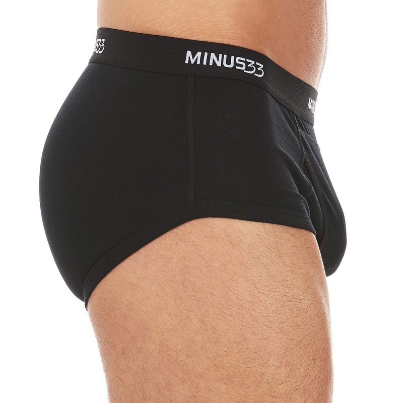 Minus33 - Calzoncillos de Lana Merino para Hombre, Color Negro,