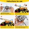 SWAWIS 3500 W Wind Protection Camping Stove Piezo Ignition Foldable
