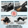 Black Plastic Roll 12x96x0.04inch, Hard Polypropylene Flexible Plastic Sheet into
