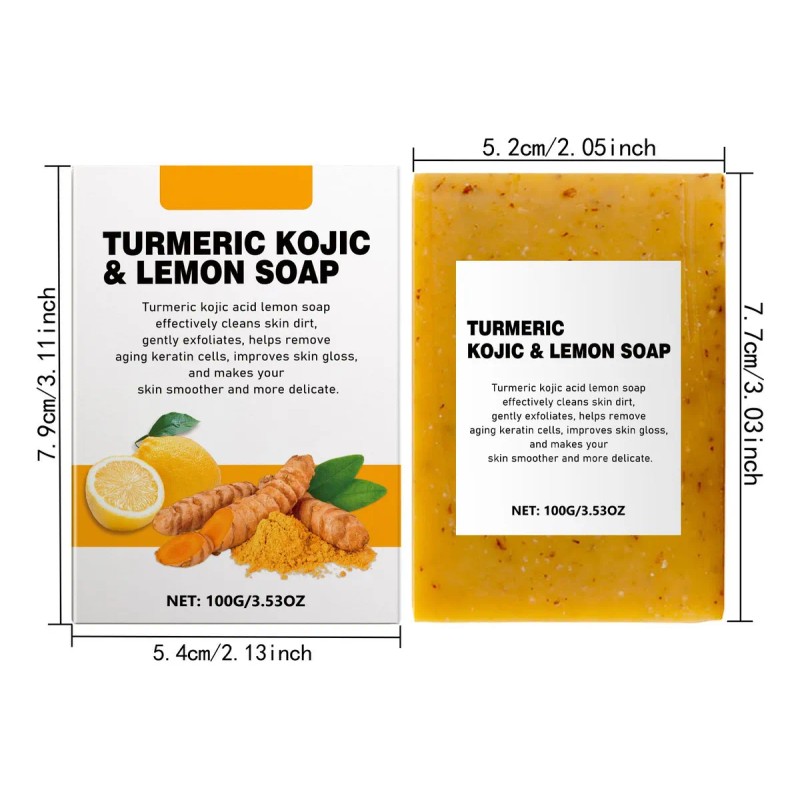 Tabletas De Limón Y Cúrcuma Z Soap, Limpiadoras, Faciales Y