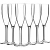 SECO 190ml Reusable Polycarbonate Champagne Flute/Glass, Pack of 6, Easy