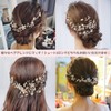 Lunali Headdress Wire Twig Pearl Flower Wedding Headband Hair Accessory