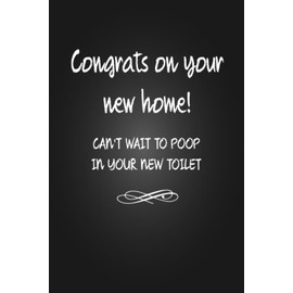 Congrats on your new home CAN'T WAIT: Thick Journal - Housewarming gifts for new home women men