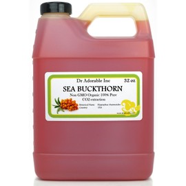 DR. ADORABLE Premium 32 Oz  Sea Buckthorn Oil 100% Pure Organic Cold Pressed Best Fresh Multi