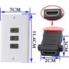 zdyCGTime 3-Port HDMI 2.0 Decorative Wall Plate - HDMI, Component,