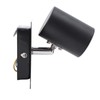 Black GU10 Bulb Holder Modern Lamp Base Metal Light Socket