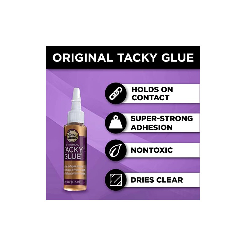 Aleene's Pegamento para Tela, Trial Tacky Pack, Transparente, 5pk, 1