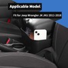 Voodonala for Jeep Wrangler JK 2011-2018 Center Console Box Storage