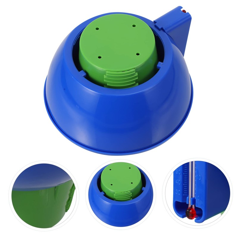 Mipcase 2pcs Spa Floating Chemical Dispenser with Temperature Gauge Durable