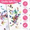 200 Pieces Colorful Pastel Clips with 100 Round and 100