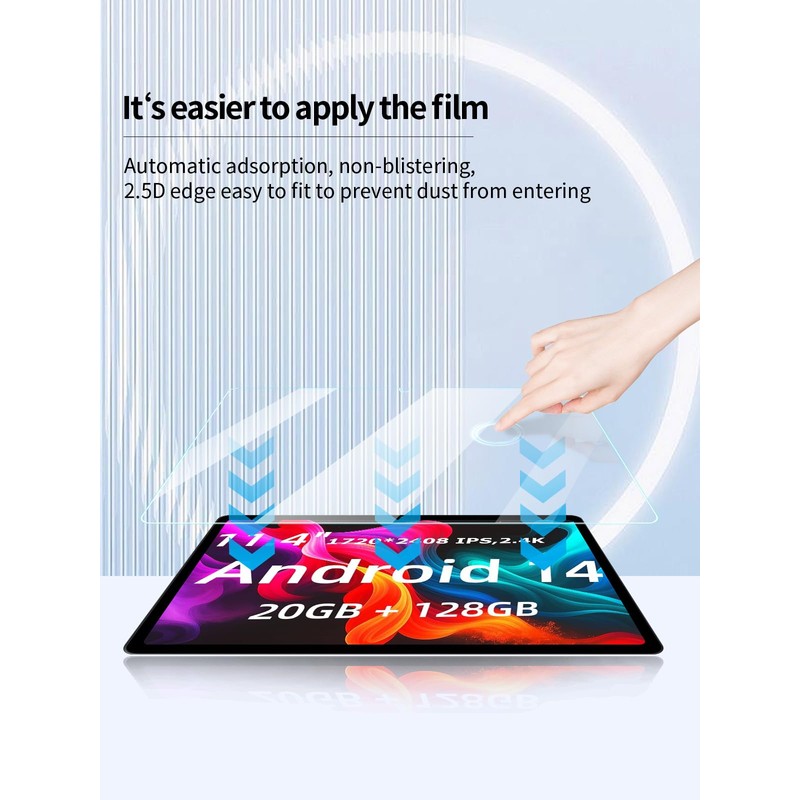 UYRUREL Screen Protector for YINOCHE P10 Android 14 11-inch Tablet,