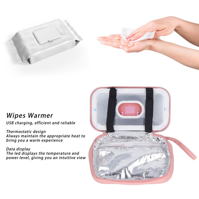 Baby Wipe Warmer Portable USB Rechargeable Constant Temperature Smart Wipes