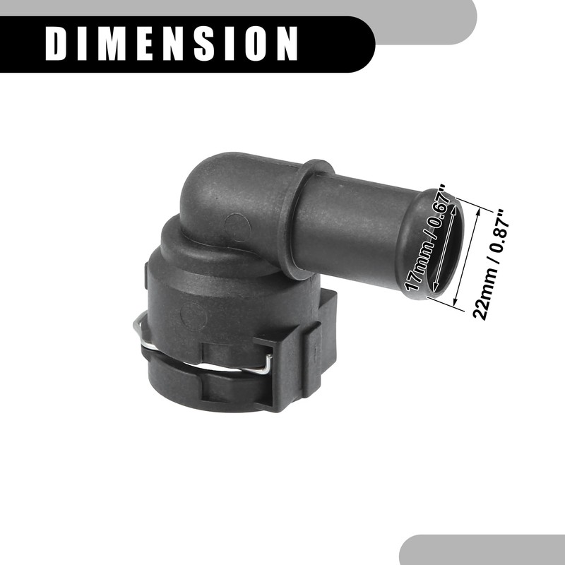 A ABSOPRO Coolant Hose Upper No. 1K0122291H for Volkswagen Passat