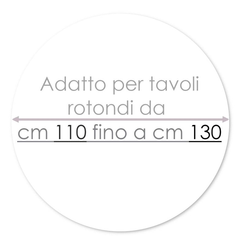 Biancocasa Molton Table Protector Round Cotton 470 g/m² for Tables