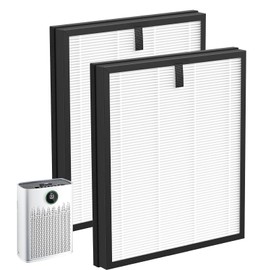 2 Pack HAP603 Replacement Filter Compatible with ECOSELF HAP603WF & HAP603 Air Purifi-er, H13 True Filter with Activated Carbon Replacement Filte