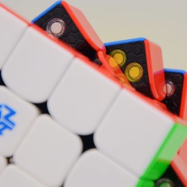 Bukefuno GAN 460 M - Rompecabezas de cubeta de 4 x 4 x 4 pulgadas, sin adhesivos, 460 m, 4 x 4, rompecabezas de velocidad magnética, cubeta GAN460