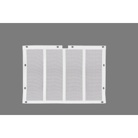 Belmor BS-75619WR-1 White Bug Screen Truck Grille Cover for 1987-2018 Kenworth T800, T803