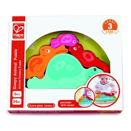 Hape Sleepy Animal Puzzle Game, Multicolor, 5'' x 2''