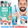SMILE SAVER 360° Deep Clean 3-Sided Toothbrush 3PK + Toothpaste