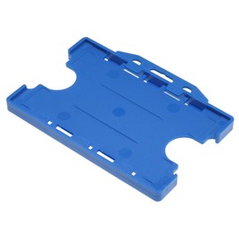 Customcard Double Sided Open Faced ID Card Holder - Blue, DOUBLECARDSBLUE