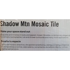 Jeffrey Court 2 Jeffrey Court Charcoal Shadow Mtn Mosaic Wall Tiles 97934 12.25 By 11.375 Inch