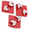 3Pcs Diamond Grinding Shoes Dovetail Concrete Aggreesive Cutting 2 Arrow