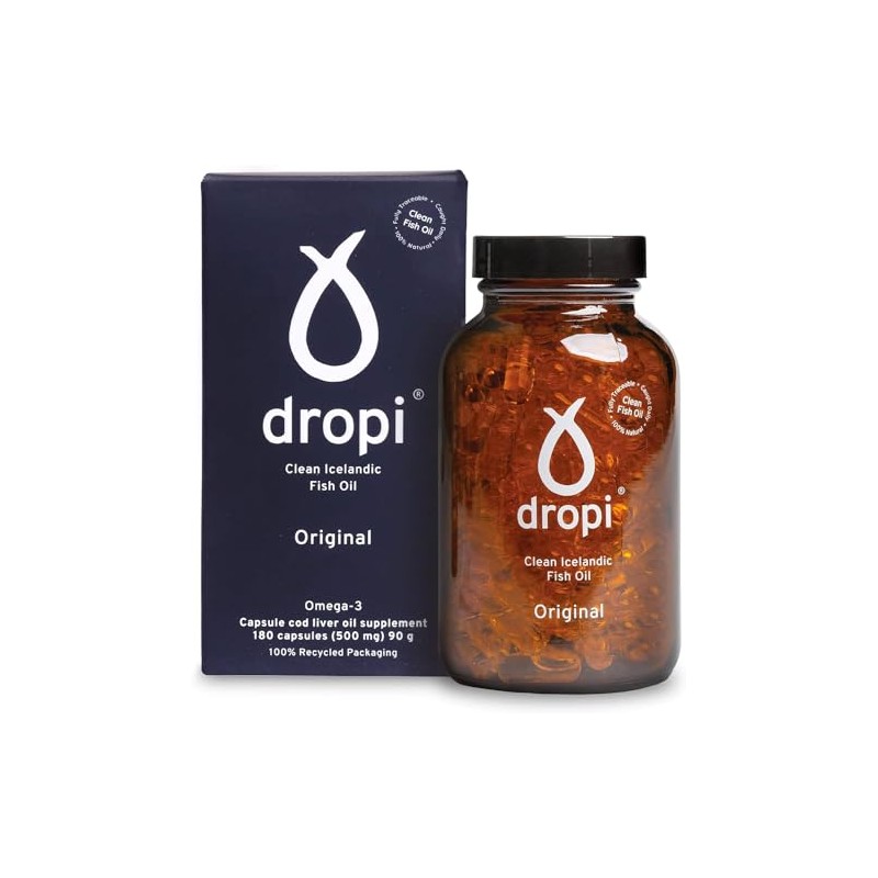 Dropi Icelandic Fish Oil - Extra Virgin Cod Liver Oil