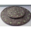 Maharanis Fairtrade Hand Felted Coaster 21cm Heather Grey, Mint Polka