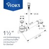 VIOKS Strainer Basket Valve Drain Fitting Diameter 70 mm Bowden