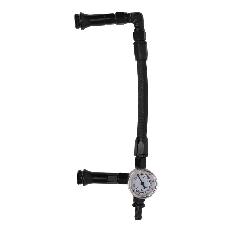Fuel Line with Pressure Gauge Dual Feed Smooth Fuel Flow