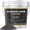 #80 Grit Aluminum Oxide Blast Media(19 LBS/8.6kg) - Premium Long-Lasting