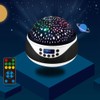 Star Pattern Projection Lamp Remote Control Ambient Rotating Colorful Night