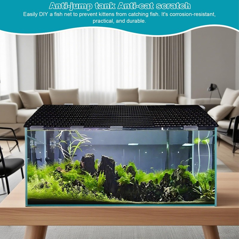 31 Pcs Plastic Egg Crate Set, 11.8"x11.8" Fish Tank Divider