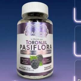 Vitagummy Toronjil Pasiflora Gomitas Adulto Relajantes Mejora Sueño Sabor Zarzamora