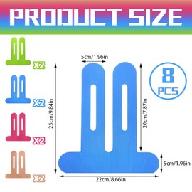 8-Pack Knee Kinesiology Tape for Muscle Support, Waterproof Kinesiology Tape for Knee, Elbow and Joint Support