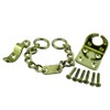 (2 Stück) Tür Kette Security Lock Wing + Schrauben Messing