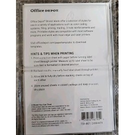 Office Depot Brand Permanent Mailing Seals 1in Diameter Clear Pack of 480