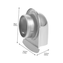 SHINEOFI 2pcs Stainless Steel Chimney Rain Caps Weatherproof Vent Covers for Bathroom and Kitchen Exhausts Durable Outdoor Protection for Home Ventilation Needs