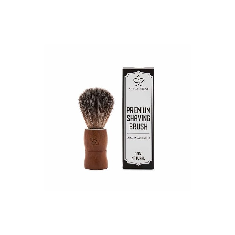 Art of Vedas Premium Shaving Brush with Neemwood Handle -