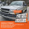 AXLAHA 2003 2004 2005 2006 Chevy Silverado Headlights Assembly for