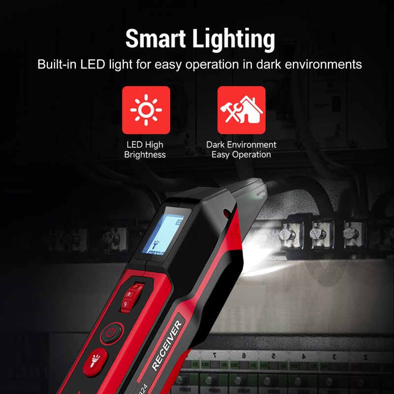 NOYAFA NF-824 Rechargeable Circuit Breaker Finder with LCD Display &