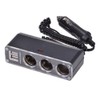 Filmer 36642 3 Way Socket 12 Volts 2 x USB